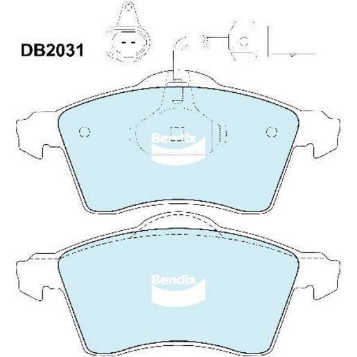 Bendix Brake Pad Set Heavy Duty - DB2031HD