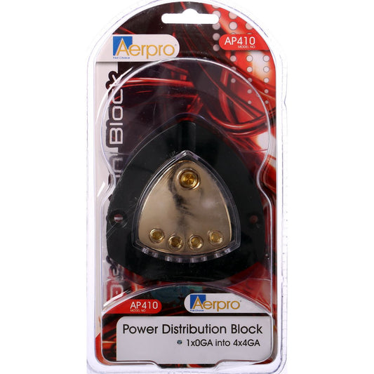 Aerpro Brass Distribution Block - 0Gx1/4Gx4