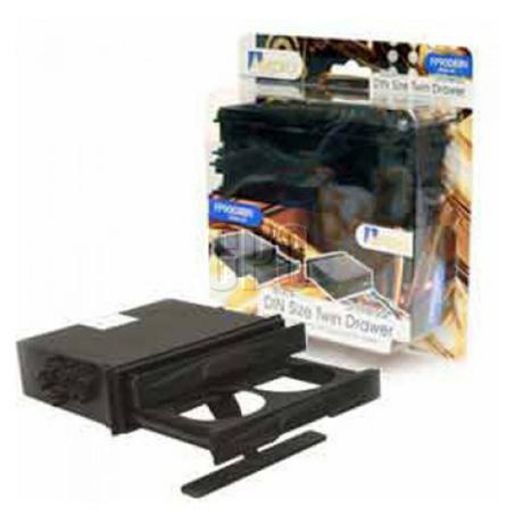 Aerpro Facia - Universal Drink/Acc. Pocket With 3.5mm Aux Input Black