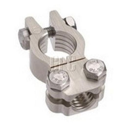 PROJECTA Premium Forged Satin Brass Battery Terminal Heavy Duty Positve Saddle Mount 0-00B&S 10 Pack - BT811H-P10