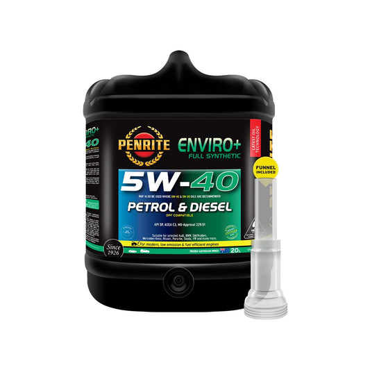 Penrite Enviro+ 5W-40 Engine Oil 20L - EPLUS5W40020