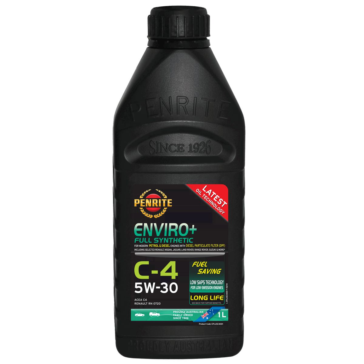 Penrite Enviro+ C4 5W-30 Engine Oil 1L - EPLUSC4001