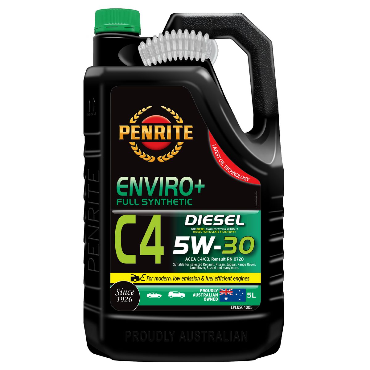 Penrite Enviro+ C4 5W-30 Engine Oil 5L - EPLUSC4005