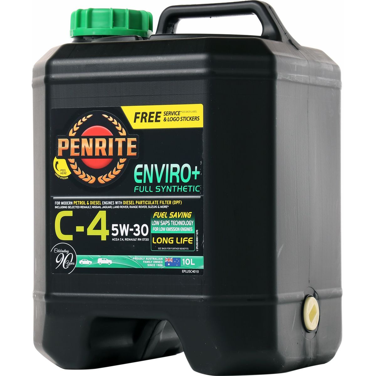 Penrite Enviro+ C4 5W-30 Engine Oil 10L - EPLUSC4010