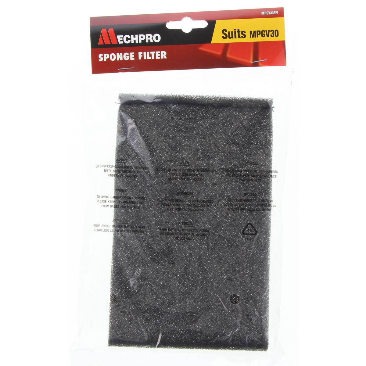 Mechpro Sponge Filter - MPGV30SFI