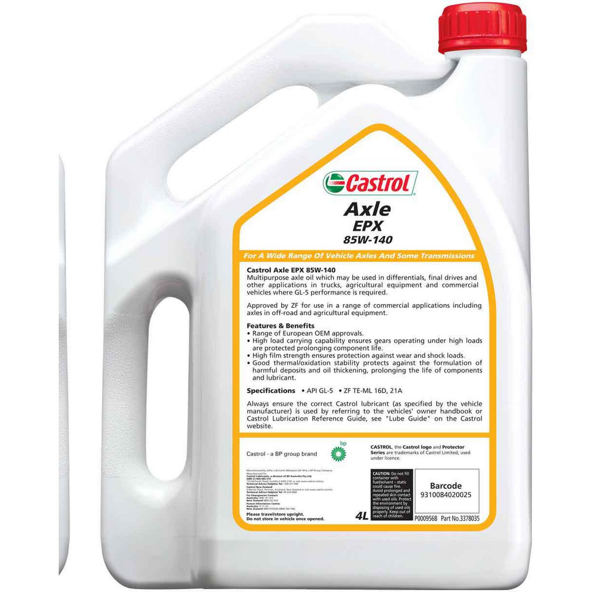 Castrol Epx Axle Oil 85W-140 4L - 3378035