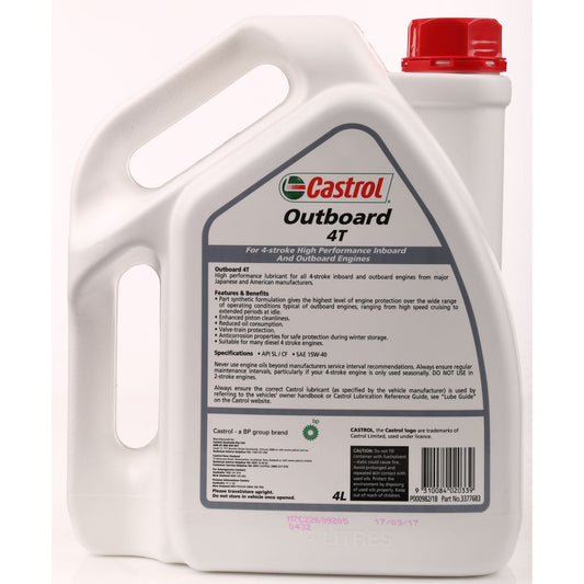 Castrol 4T Outboard 4 Stroke Oil 4L - 3377683