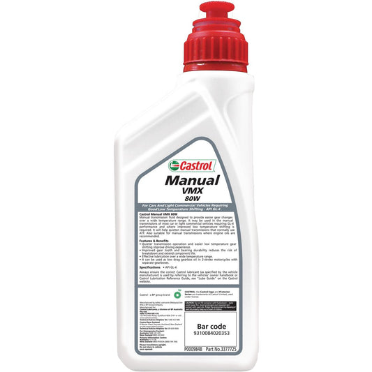Castrol Manual VMX Transmission Fluid 80W 1L - 3377725