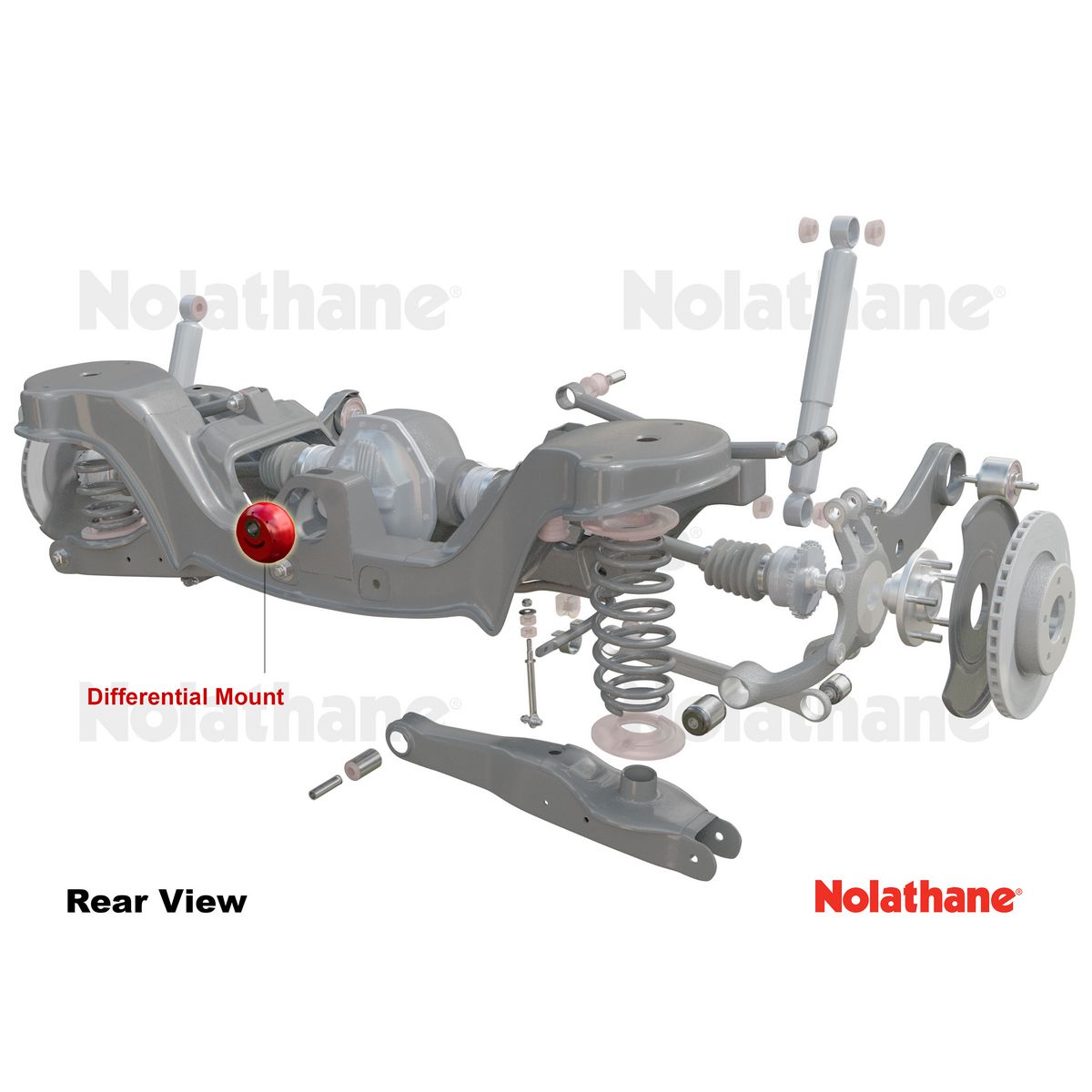 Nolathane Rear Differential Mount Rear Centre Bushing Kit - 49188