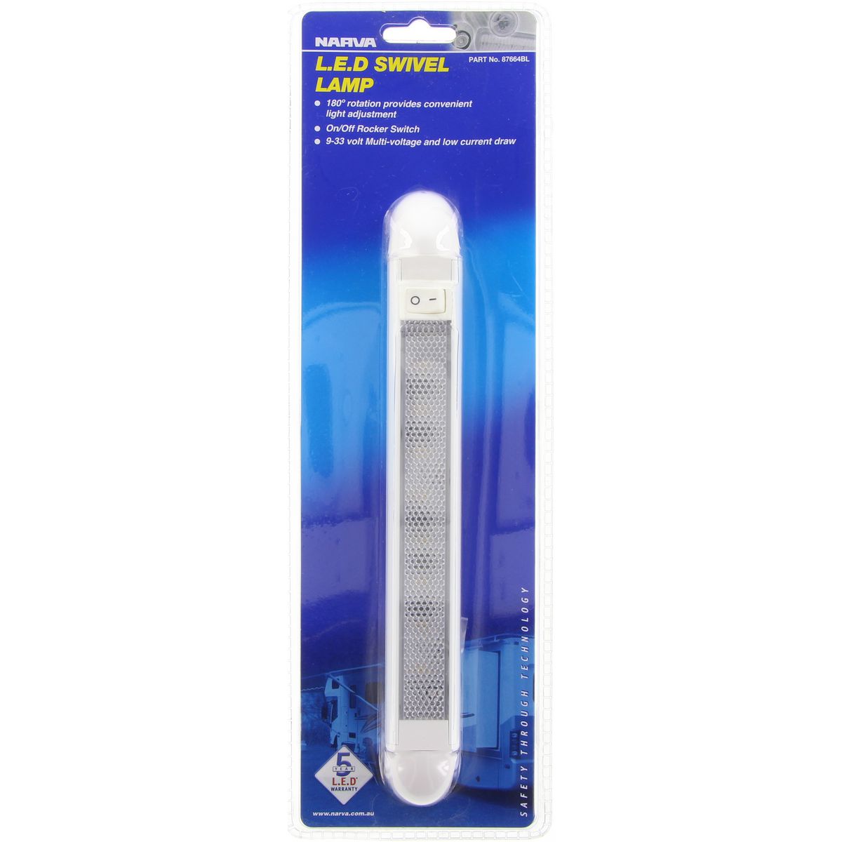 Narva Swivel Light LED 12V/24V L: 255mm - 87664BL