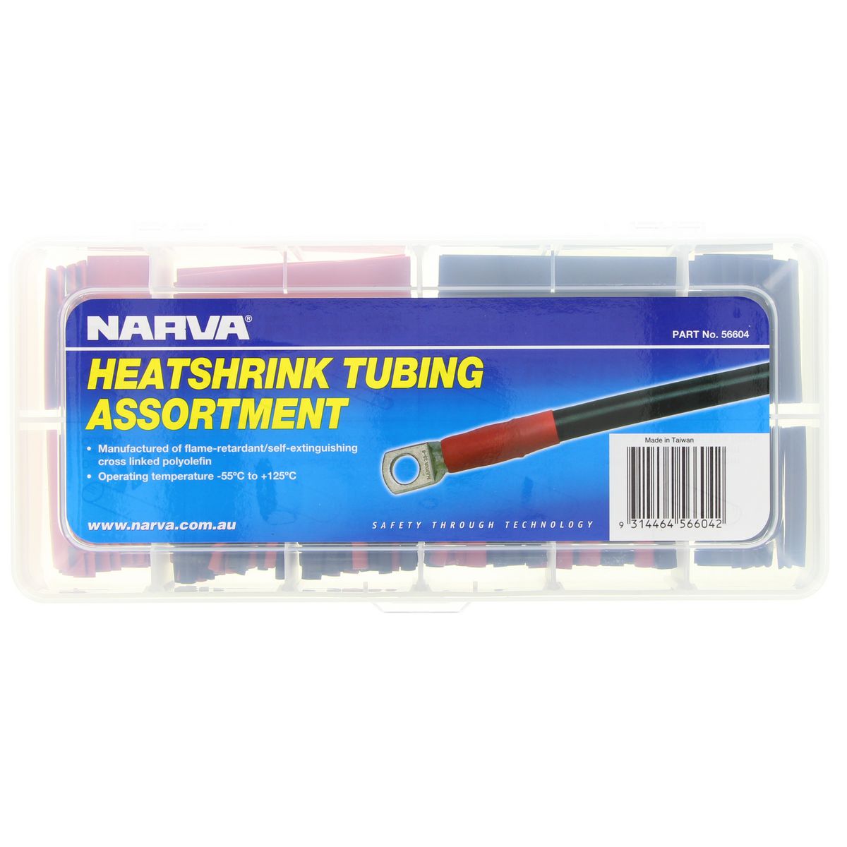 Narva 216 Piece Heatshrink Tubing Assortment - 56604
