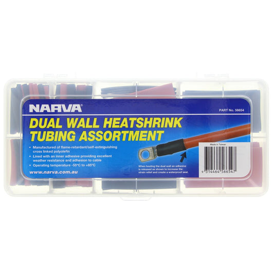 Narva Dual Wall Heat shrink Tubing Assortment 105pce - 56654