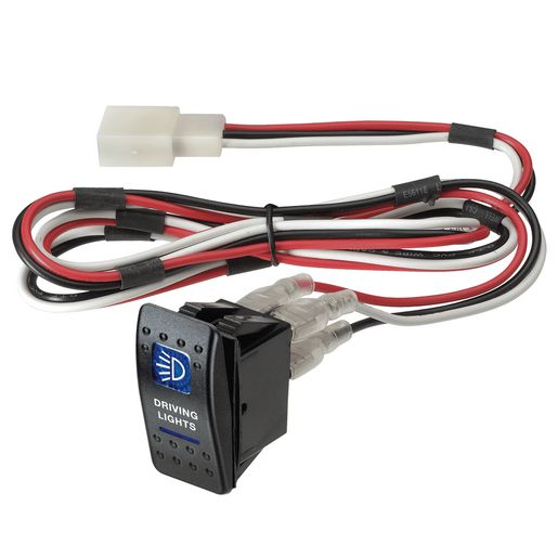 Narva Rocker Switch On/Off DPST 12V Blue Illuminated - 74414