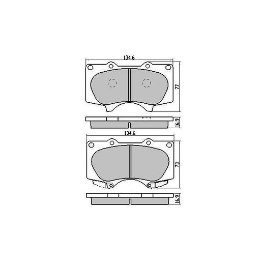 RDA GP Max Brake Pad Set Front - RDB1482