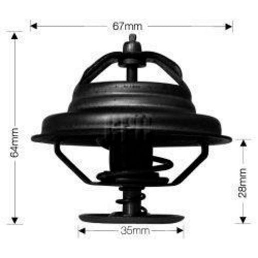 Dayco Thermostat 67mm - 82 Degrees C - DT62A