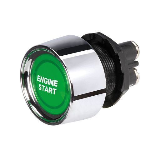 Narva Push Button Starter Switch On/Off Momentary SPST Green LED - 60098BL