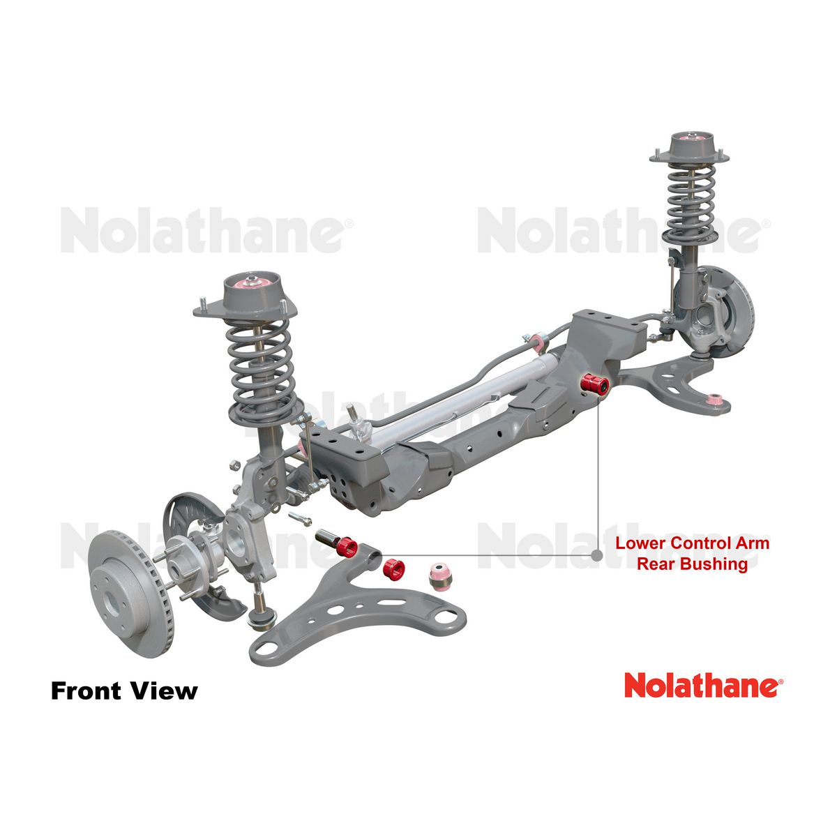 Nolathane Front Lower Control Arm Inner Front Bushing Kit - 45704