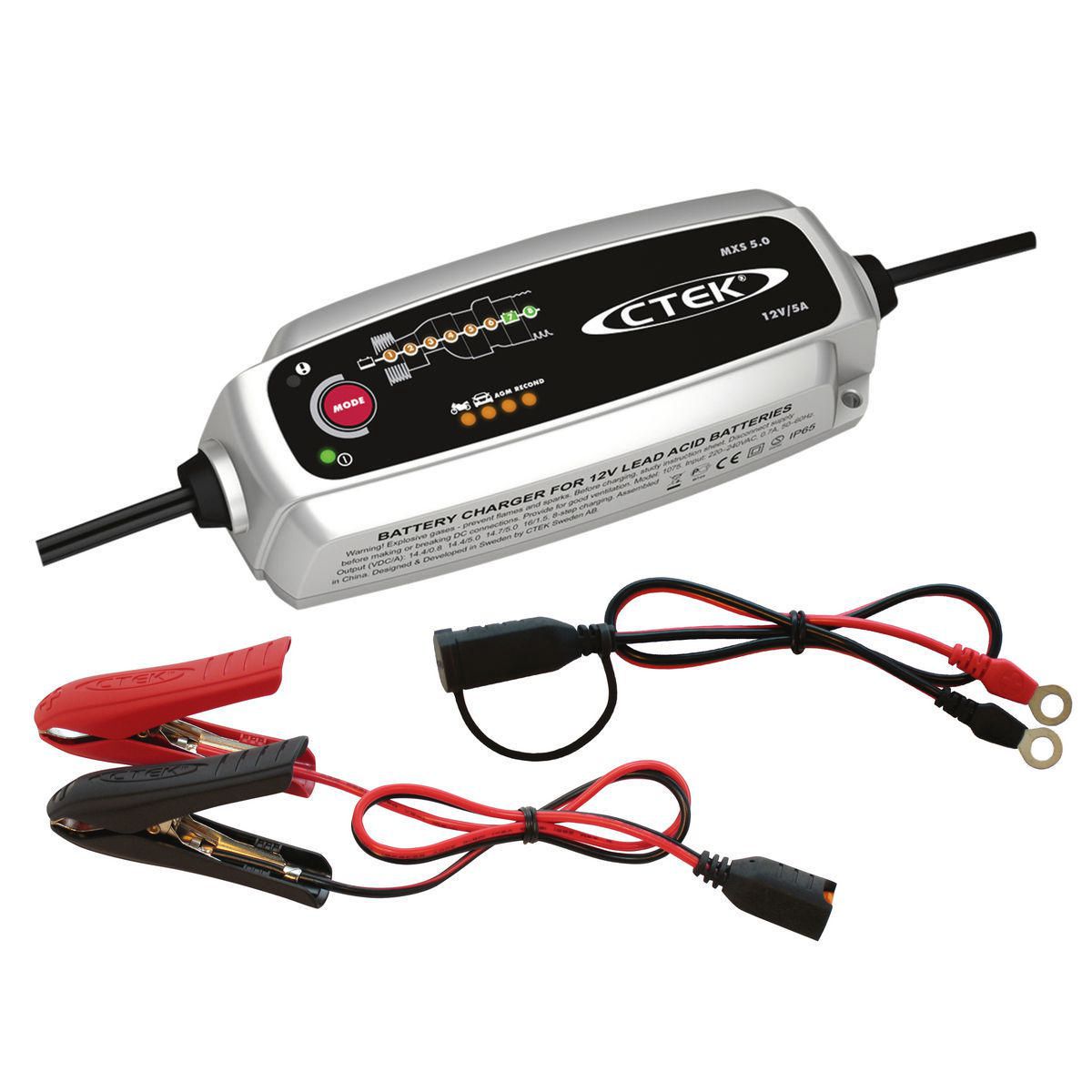 CTEK MXS5.0 12V 5A 8 Stage Battery Charger - 56-987