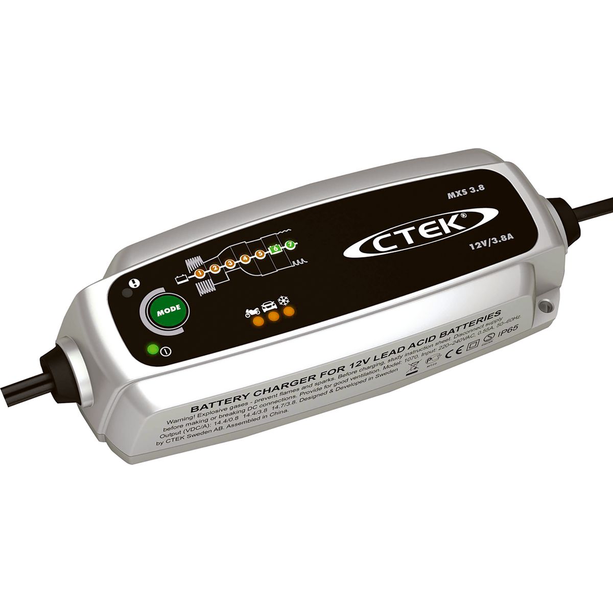 CTEK MXS3.8 12V 3.8A 7 Stage Battery Charger - 56-988