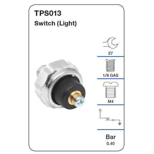 Tridon Oil Pressure Switch (Light) - TPS013