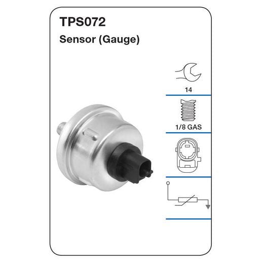 Tridon Oil Pressure Switch (Gauge) - TPS072