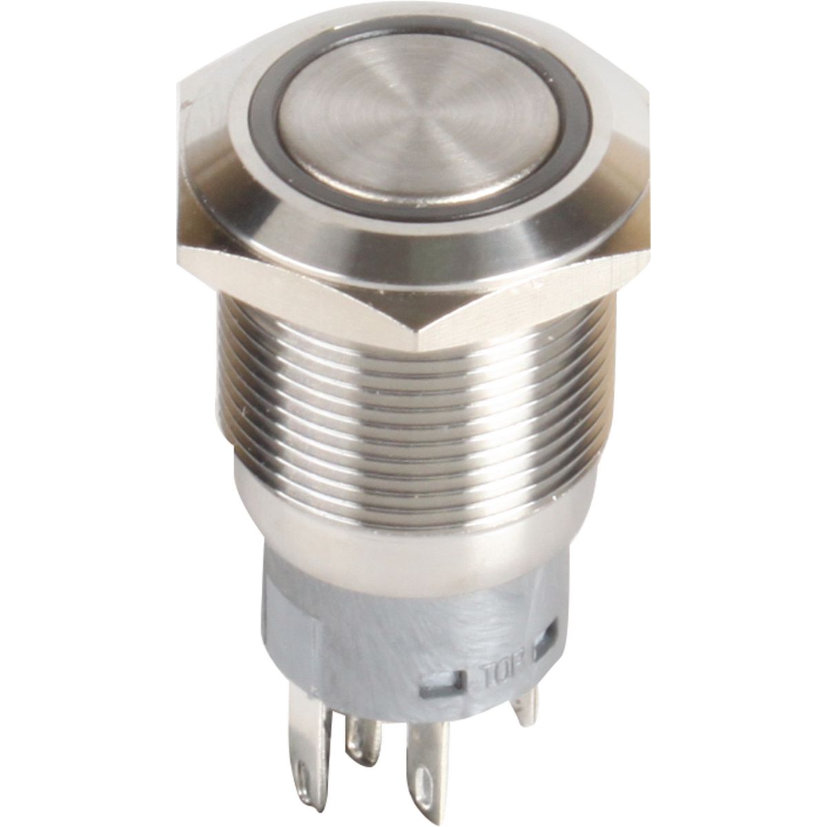 OEX Push Button Switch On/Off SPST 12V Green Illuminated (Contacts Rated 5A @ 12V) - ACX3691BL