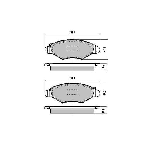 RDA GP Max Brake Pad Set Front - RDB1943