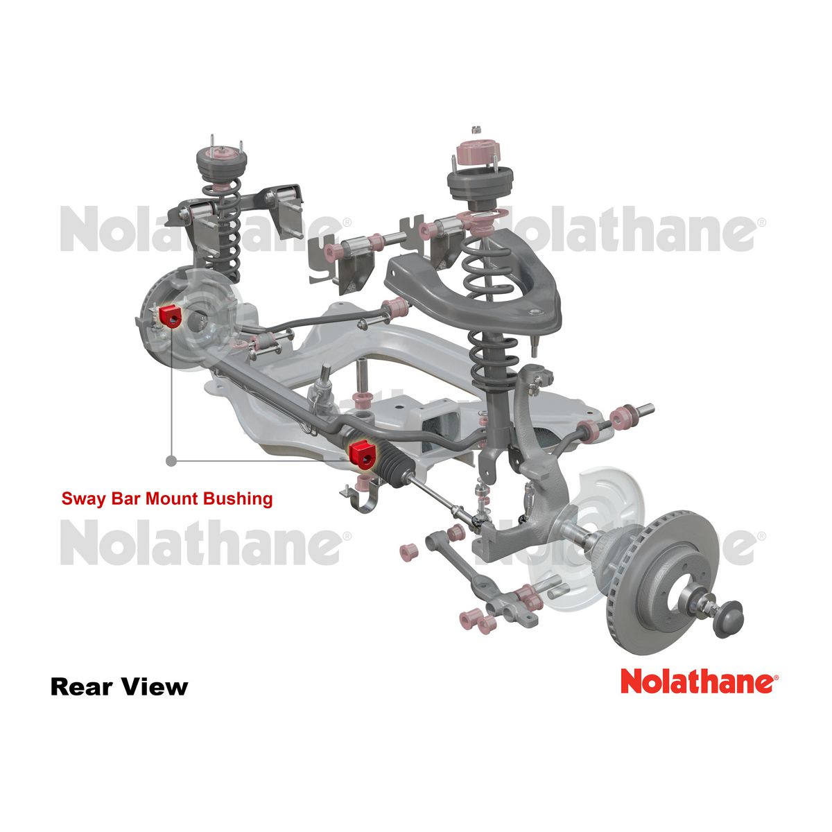 Nolathane Front Sway Bar Mount Bushing Kit 27mm - 42392G