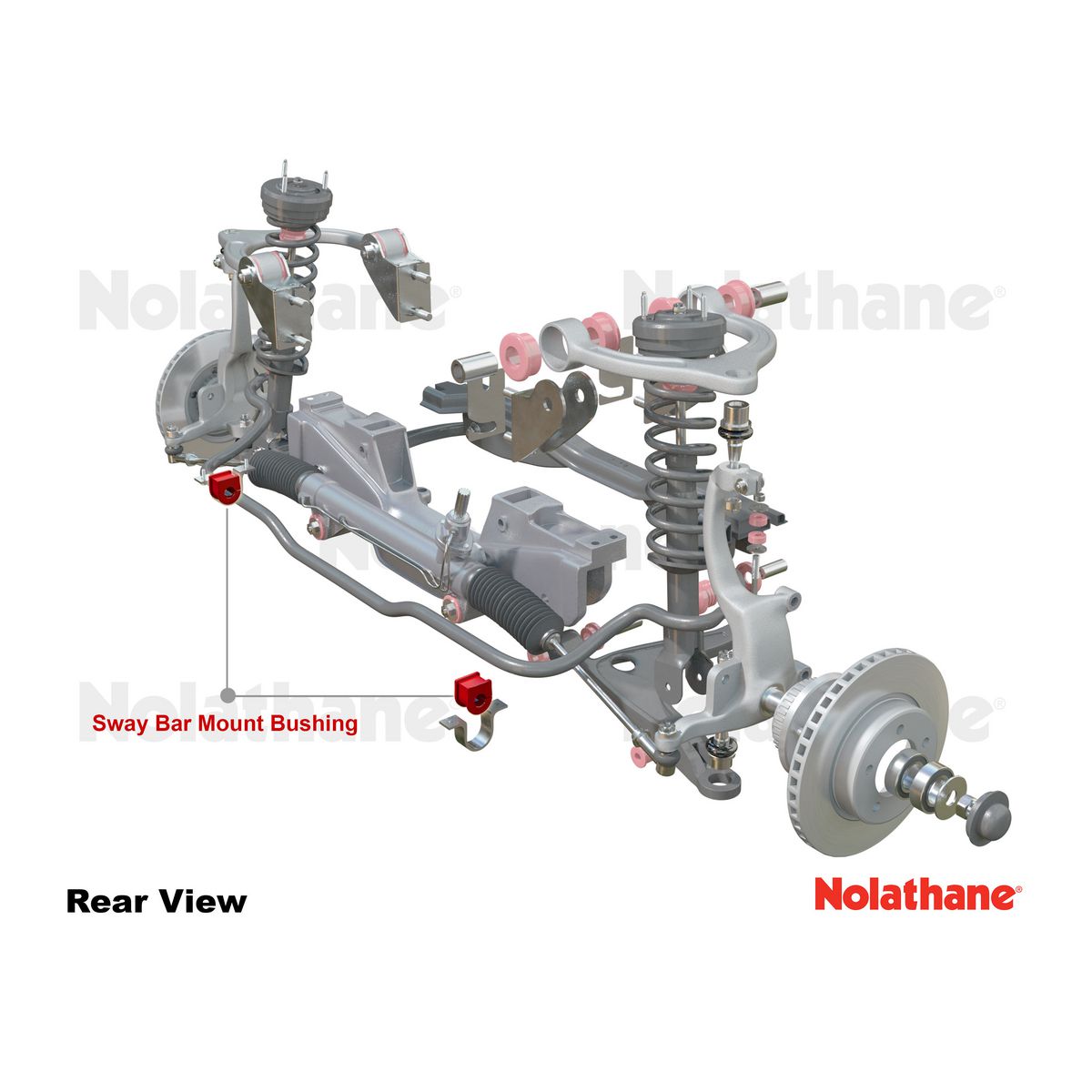 Nolathane Front Sway Bar Mount Bushing Kit 27mm - 42392G
