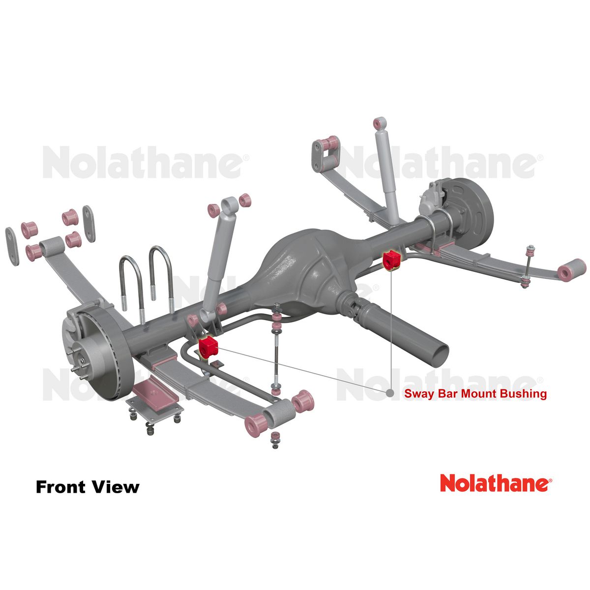 Nolathane Sway Bar Mount Bushing Kit 16mm - 42366G