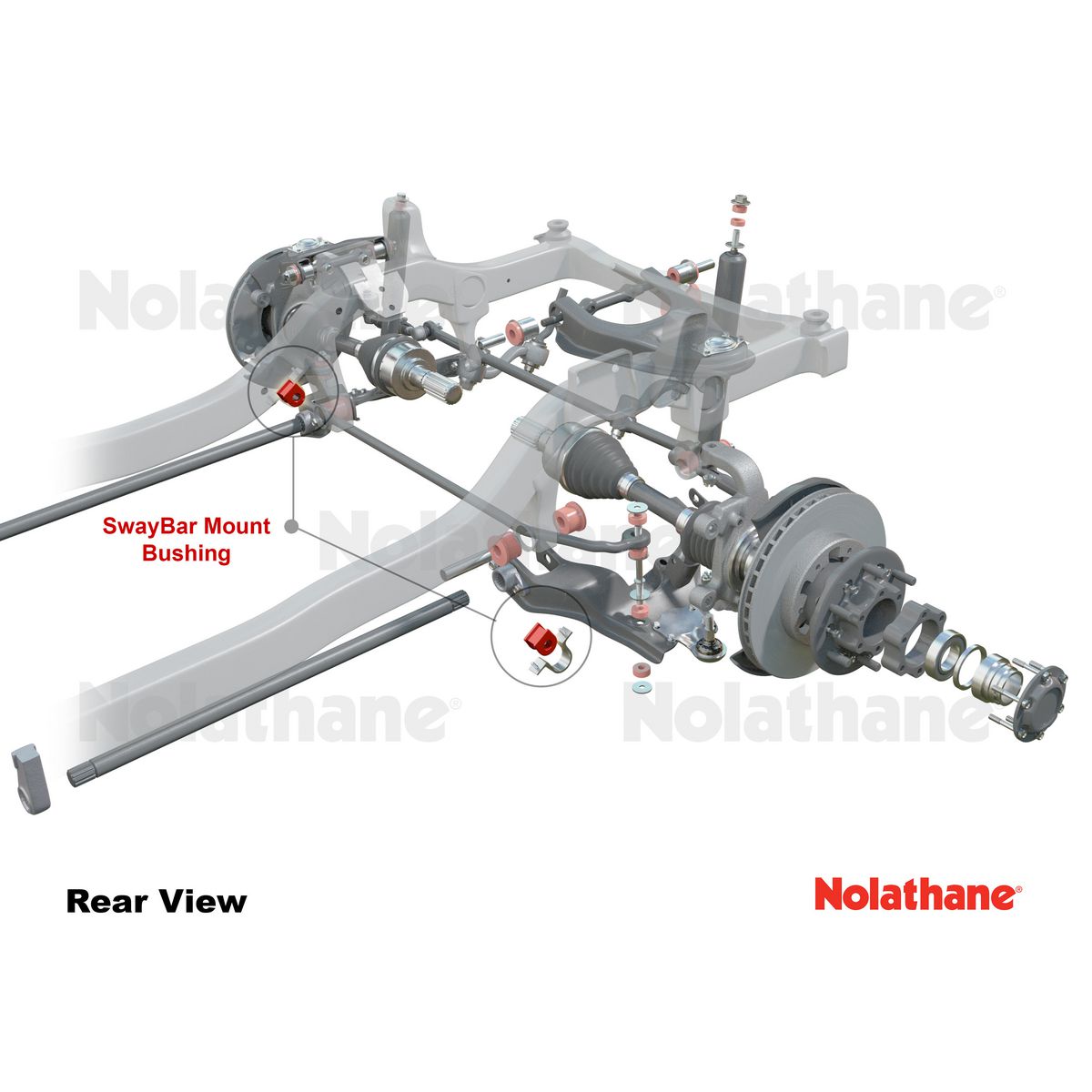 Nolathane Front Sway Bar Mount Bushing Kit 29mm - 42990G