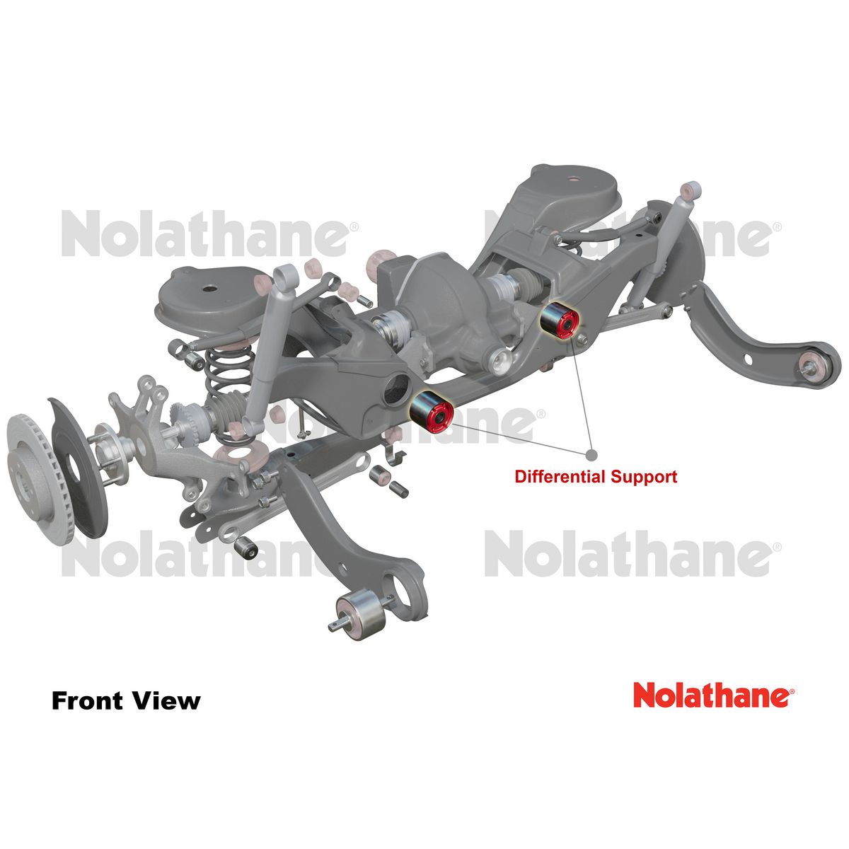 Nolathane Rear Differential Mount Front Support Bushing Kit - 49160A