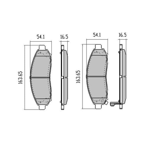 RDA Brakes Extreme Brake Pad Set Front - RDX1989SM