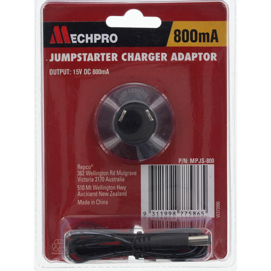 Mechpro Blue Jumpstarter Charger Adapter 15V DC 800mA MPJS-800 - MPJS-800