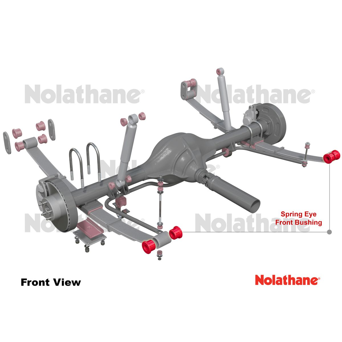 Nolathane Rear Spring Eye Front Bushing Kit - 47260