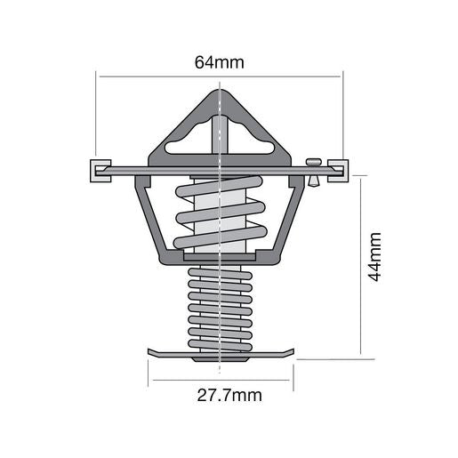 Tridon Thermostat 64Mm - 77 Degrees C - TT664-170