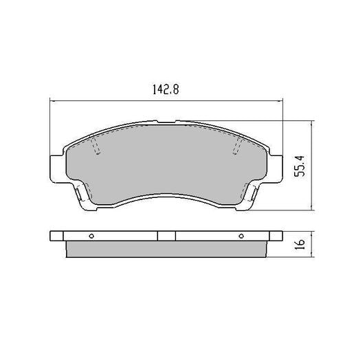 RDA GP Max Brake Pad Set Front - RDB1322