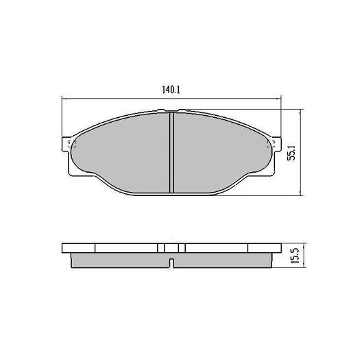 RDA GP Max Brake Pad Set Front - RDB1205