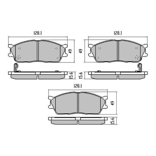 RDA Brakes Extreme Brake Pad Set Front - RDX1973SM