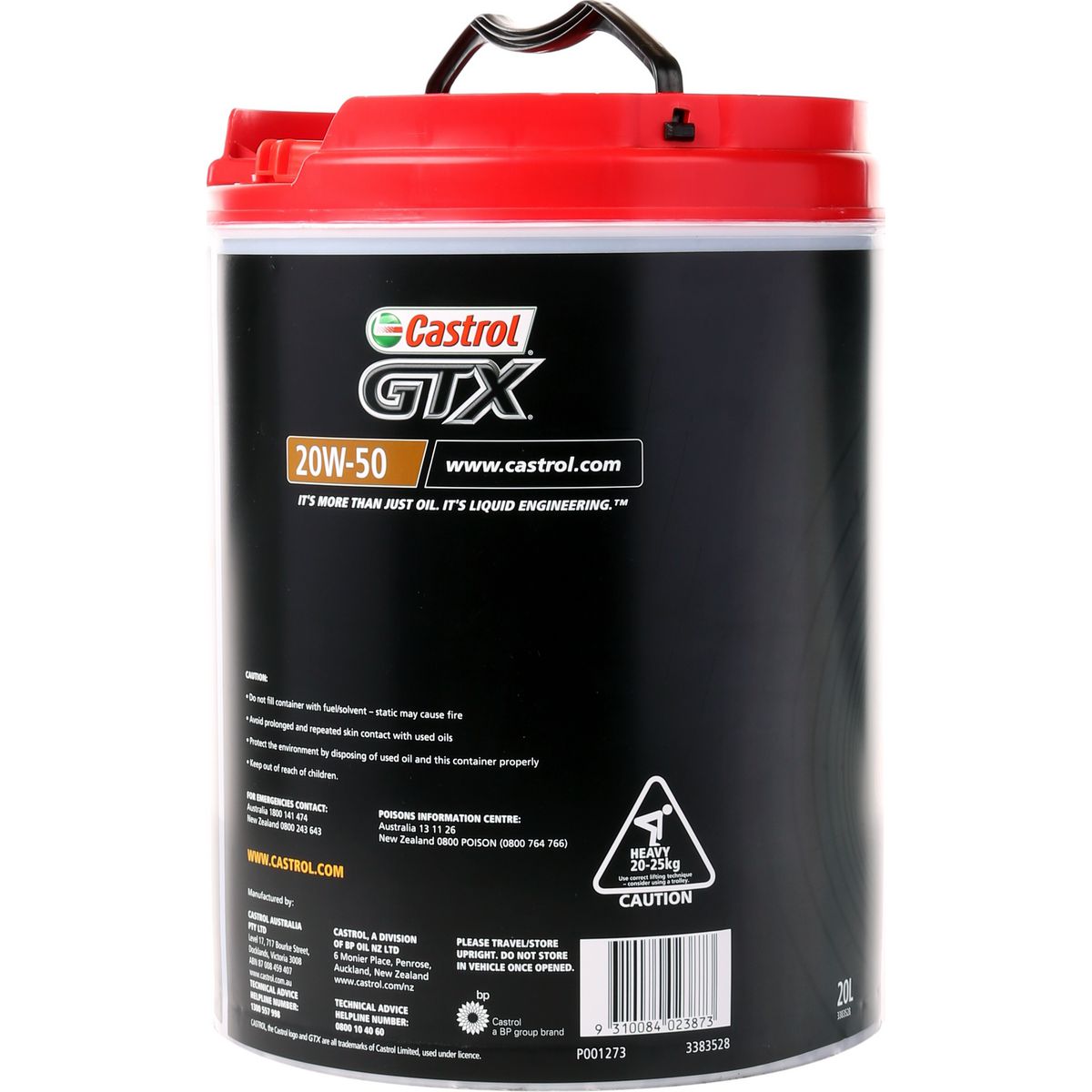 Castrol GTX Engine Oil 20W-50 20L - 3383528