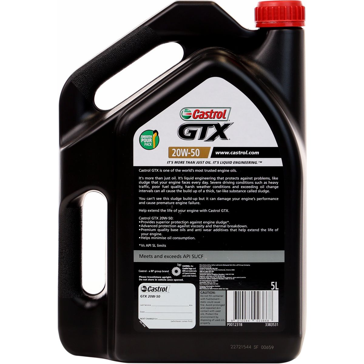 Castrol GTX Diesel Engine Oil 20W-50 5L - 3383531