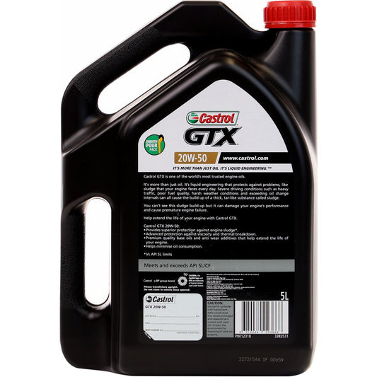 Castrol GTX Diesel Engine Oil 20W-50 5L - 3383531
