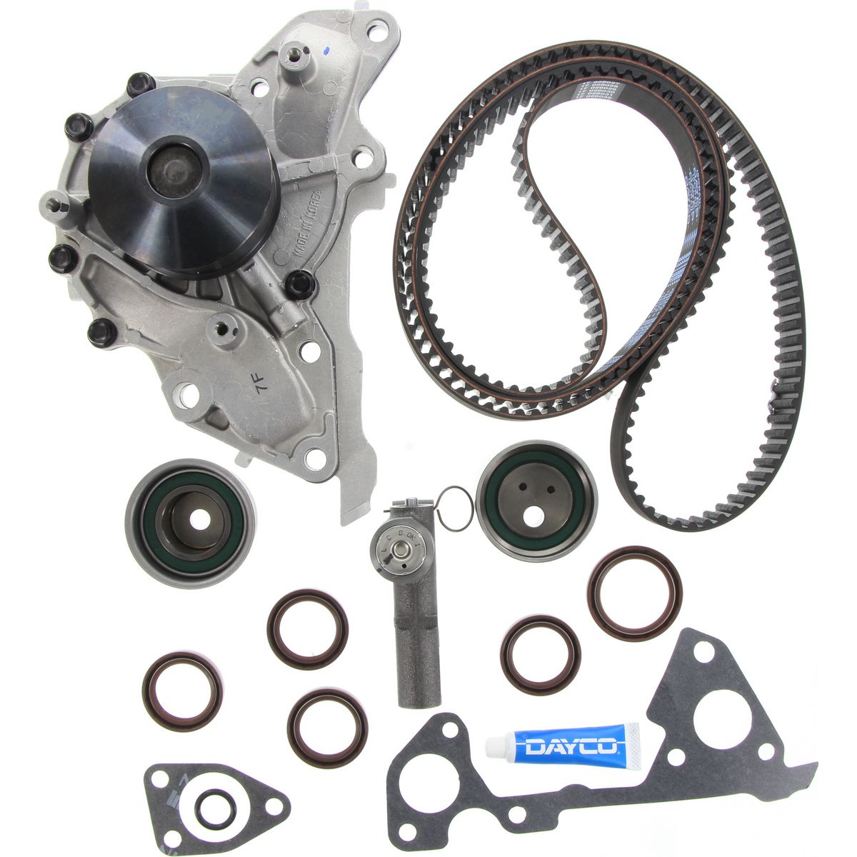 Dayco Timing Belt Kit - Includes Hydraulic Tensioner & Water Pump - KTBA258HP