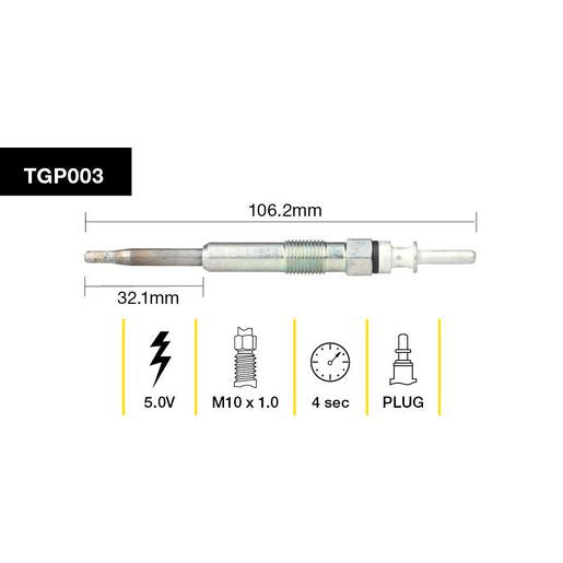 Tridon Glow Plug 5V - TGP003