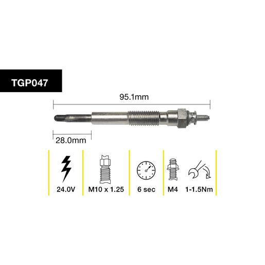 Tridon Glow Plug 24V - TGP047
