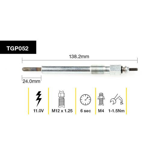 Tridon Glow Plug 12V - TGP052