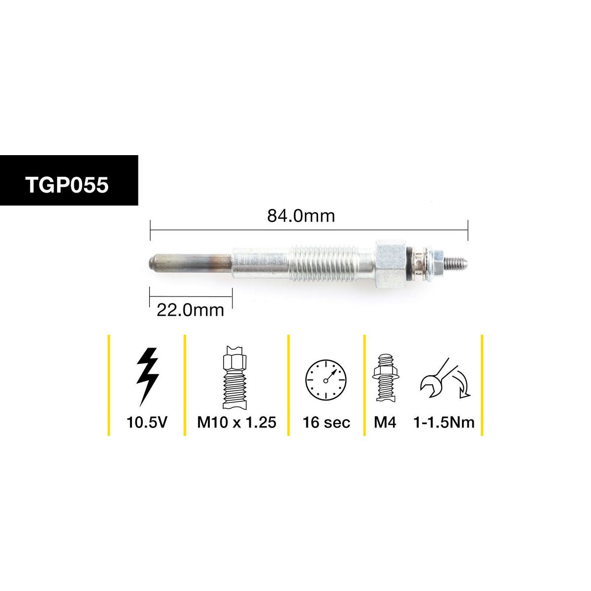 Tridon Glow Plug 7V - TGP055