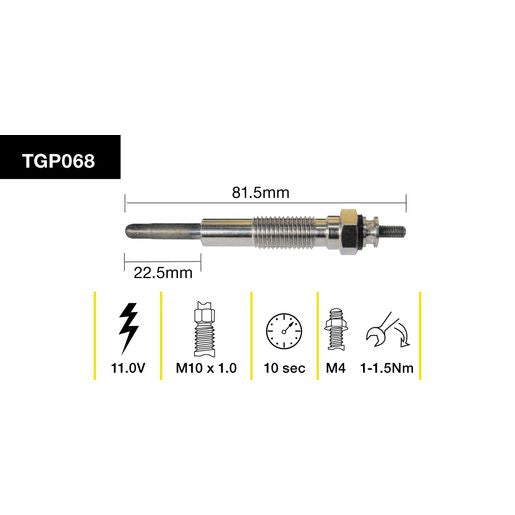 Tridon Glow Plug 11V - TGP068