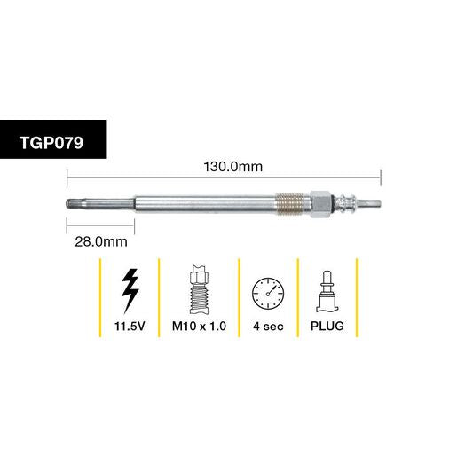 Tridon Glow Plug 11.5V - TGP079