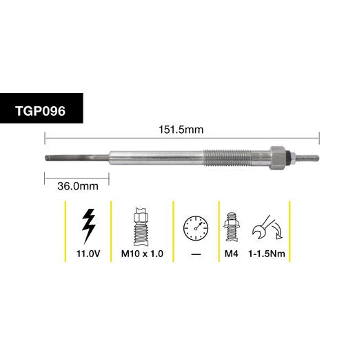 Tridon Glow Plug 11V - TGP096